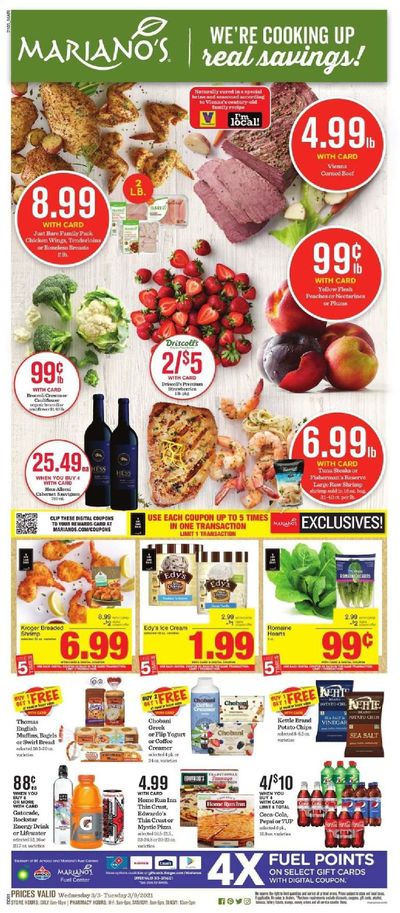 Mariano’s Weekly Ad Flyer March 3 to March 9