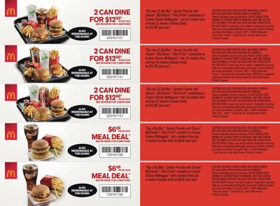 McDonald's Canada Coupons (BC) Valid from March 2 to April 5