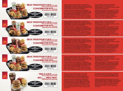 McDonald's Canada Coupons (NS) Valid from March 8 to April 11