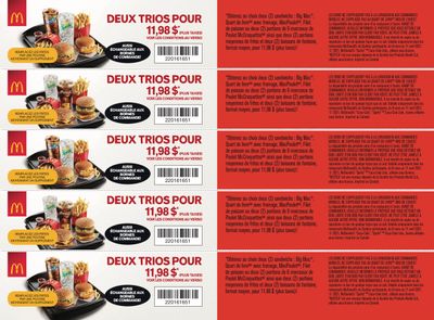 McDonald's Canada Coupons (QC) Valid from March 8 to April 11
