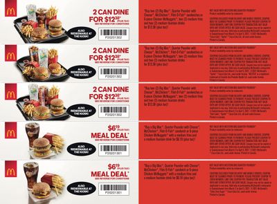 McDonald's Canada Coupons (SK) Valid from March 2 to April 5