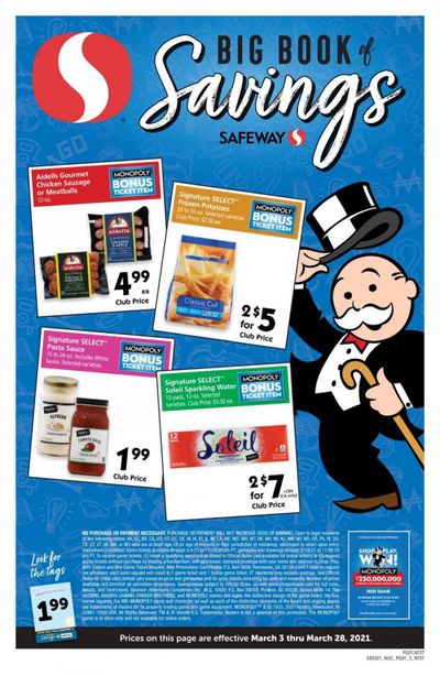 Safeway Weekly Ad Flyer March 3 to March 28