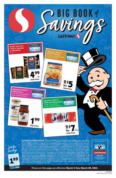 Safeway Weekly Ad Flyer March 3 to March 28