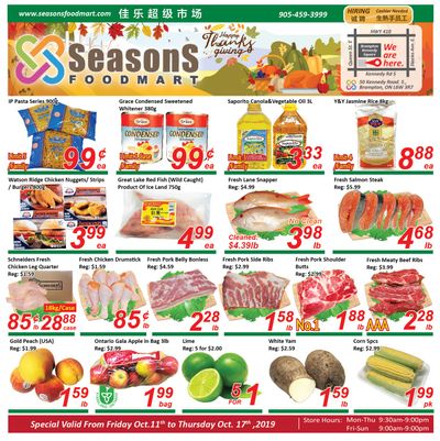 Seasons Food Mart (Brampton) Flyer October 11 to 17