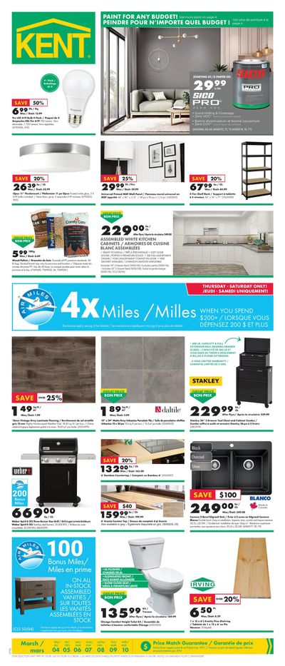Kent Building Supplies Flyer March 4 to 10