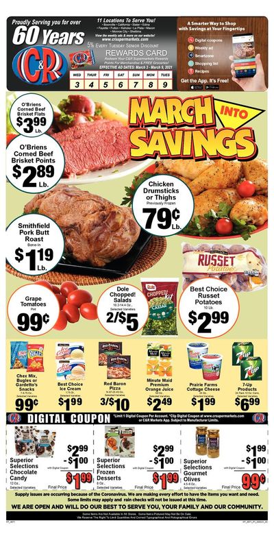 C&R Market Weekly Ad Flyer March 3 to March 9, 2021