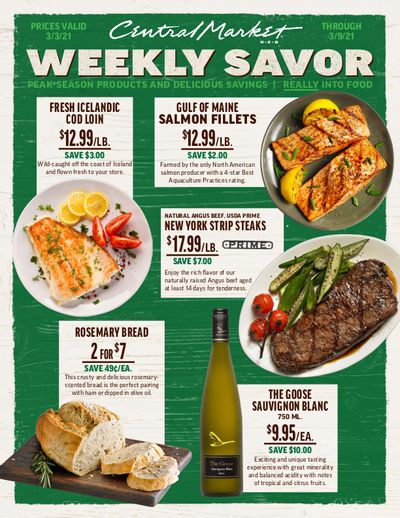 Central Market Weekly Ad Flyer March 3 to March 9, 2021