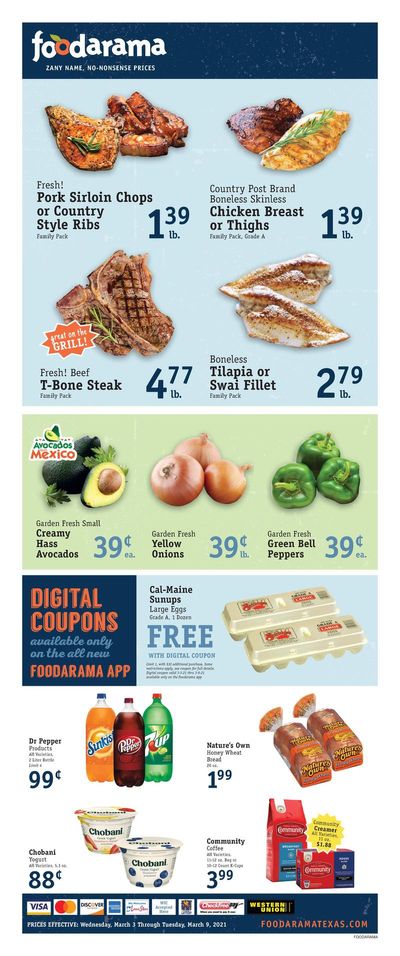 Foodarama Weekly Ad Flyer March 3 to March 9, 2021