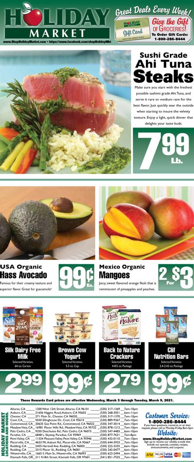 Holiday Market Weekly Ad Flyer March 3 to March 9, 2021
