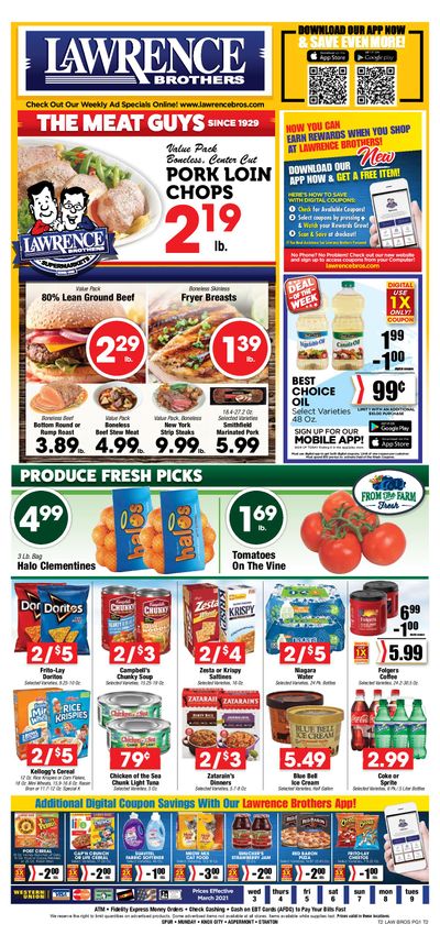 Lawrence Bros Weekly Ad Flyer March 3 to March 9, 2021