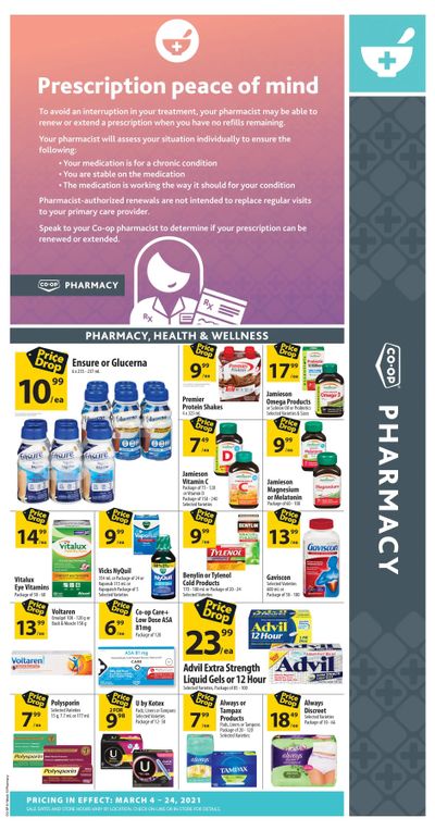 Co-op (West) Pharmacy Flyer March 4 to 24