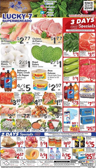 Lucky 7 Supermarket Weekly Ad Flyer March 3 to March 9, 2021
