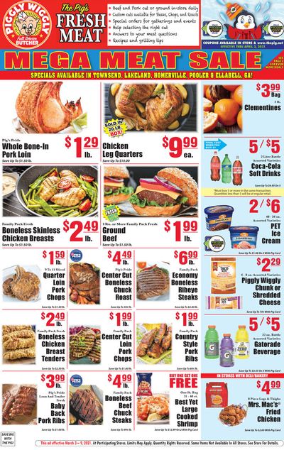 Piggly Wiggly (GA) Weekly Ad Flyer March 3 to March 9, 2021
