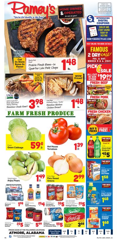 Ramey's Weekly Ad Flyer March 3 to March 9, 2021