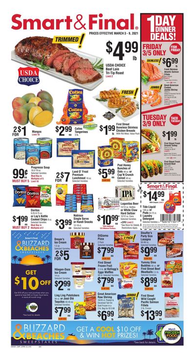 Smart & Final Weekly Ad Flyer March 3 to March 9, 2021