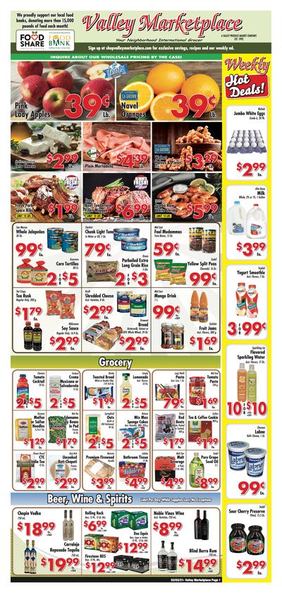 Valley Marketplace Weekly Ad Flyer March 3 to March 9, 2021