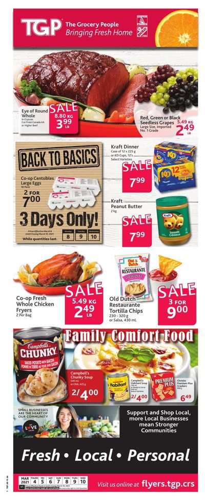 TGP The Grocery People Flyer March 4 to 10