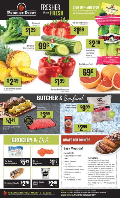 Produce Depot Flyer March 3 to 9