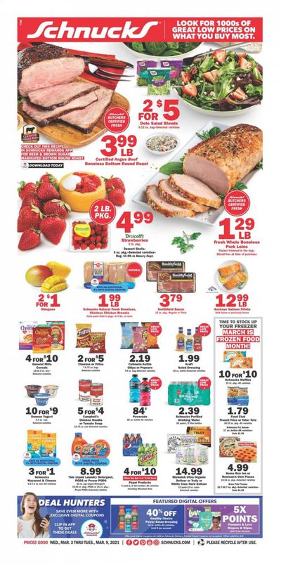 Schnucks (IA, IL, IN, MO, WI) Weekly Ad Flyer March 3 to March 9