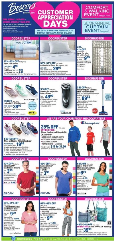 Boscov's Weekly Ad Flyer February 28 to March 3