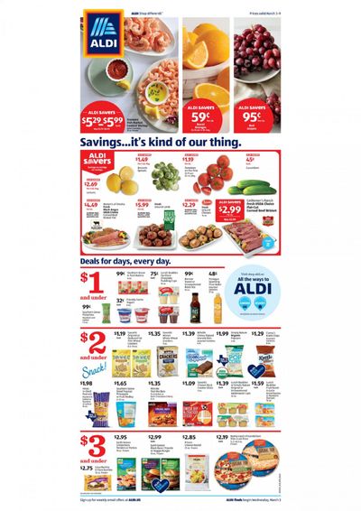 ALDI Weekly Ad Flyer March 3 to March 9