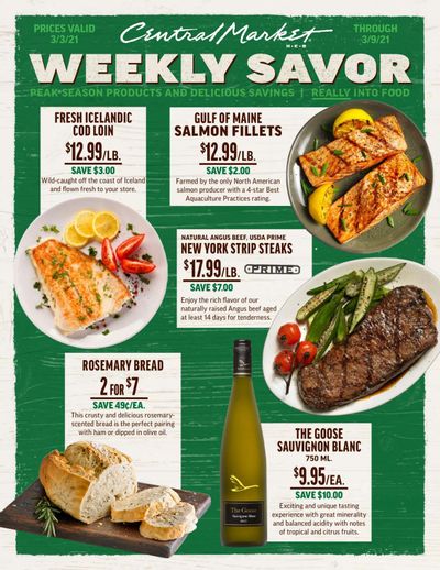 Central Market (TX) Weekly Ad Flyer March 3 to March 9