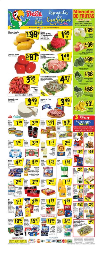 Fiesta Mart (TX) Weekly Ad Flyer March 3 to March 9
