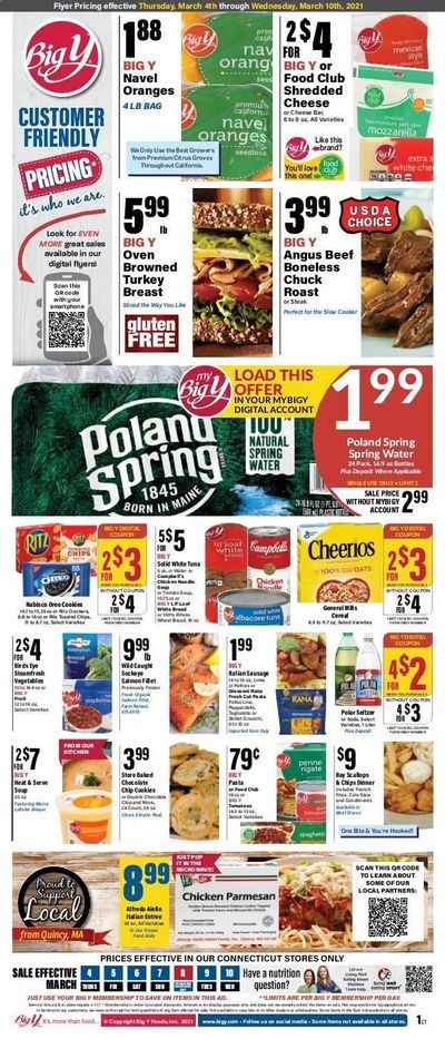 Big Y (CT) Weekly Ad Flyer March 4 to March 10