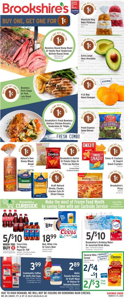 Brookshires Weekly Ad Flyer March 3 to March 9