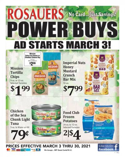 Rosauers Weekly Ad Flyer March 3 to March 30