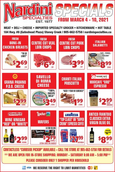 Nardini Specialties Flyer March 4 to 10