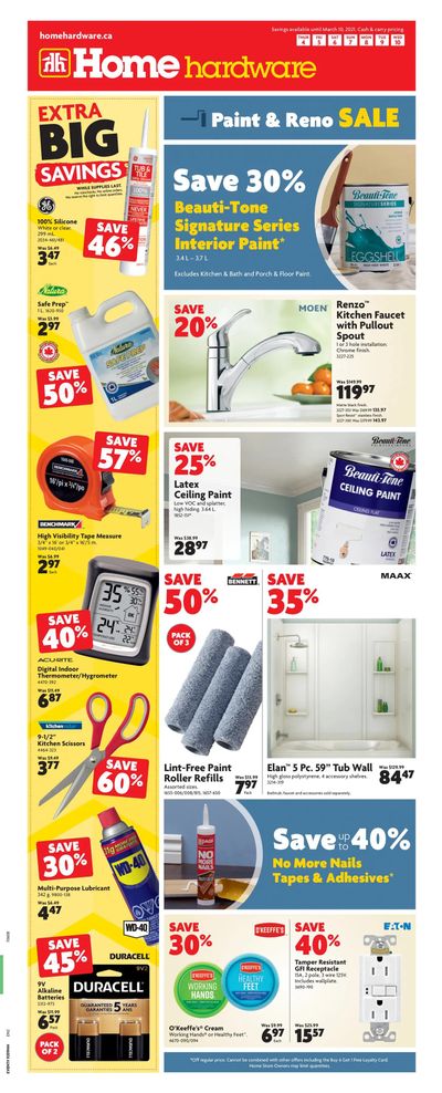 Home Hardware (Atlantic) Flyer March 4 to 10