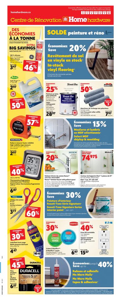 Home Hardware Building Centre (QC) Flyer March 4 to 10