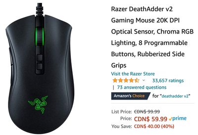 Amazon Canada Deals: Save 40% on Gaming Mouse + 21% on Neck and Shoulder Massager with Coupon + More Offers