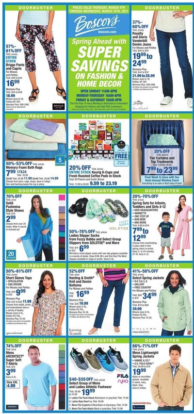 Boscov's Weekly Ad Flyer March 4 to March 10