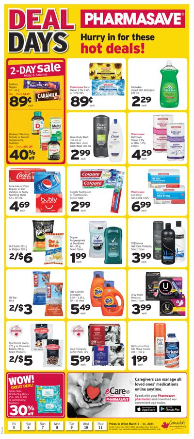 Pharmasave (ON) Flyer March 5 to 11