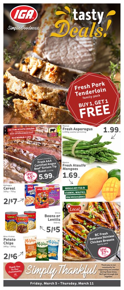 IGA Stores of BC Flyer March 5 to 11