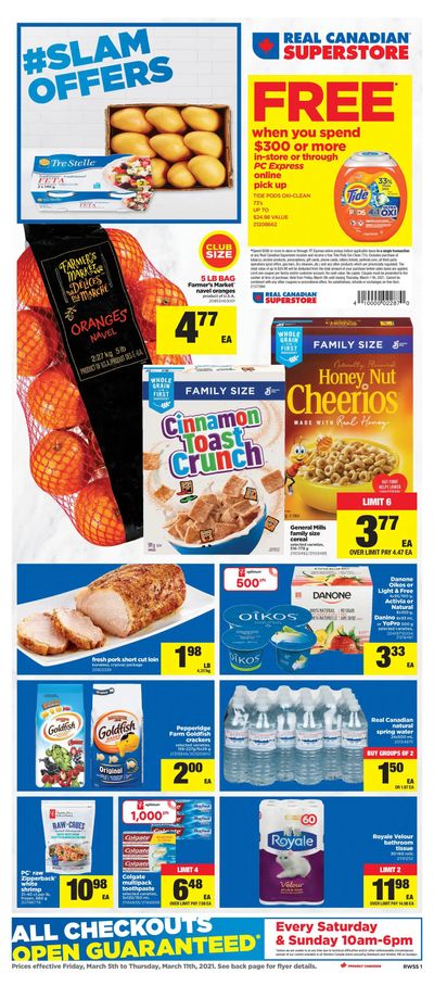 Real Canadian Superstore (West) Flyer March 5 to 11