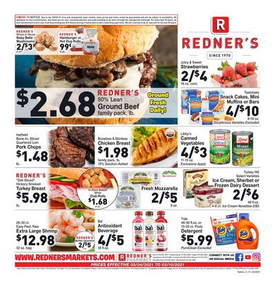 Redner's Markets Weekly Ad Flyer March 4 to March 10, 2021