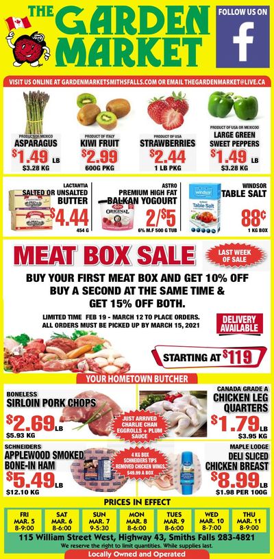 The Garden Market Flyer March 5 to 11