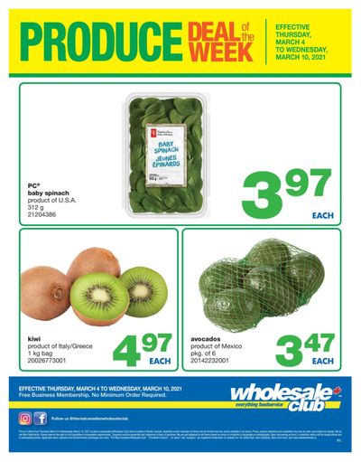 Wholesale Club (Atlantic) Produce Deal of the Week Flyer March 4 to 10