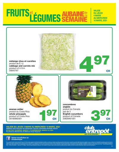 Wholesale Club (QC) Produce Deal of the Week Flyer March 4 to 10