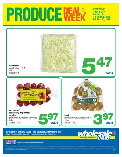 Wholesale Club (West) Produce Deal of the Week Flyer March 4 to 10