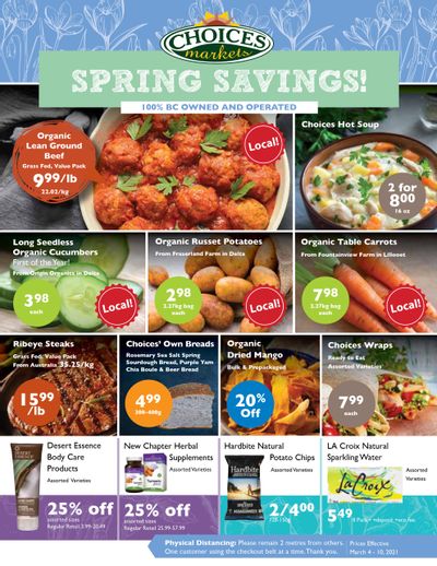 Choices Market Flyer March 4 to 10