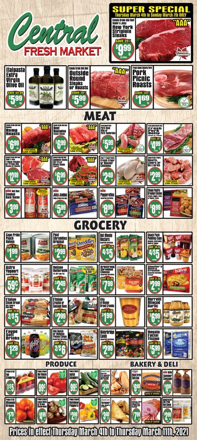 Central Fresh Market Flyer March 4 to 11