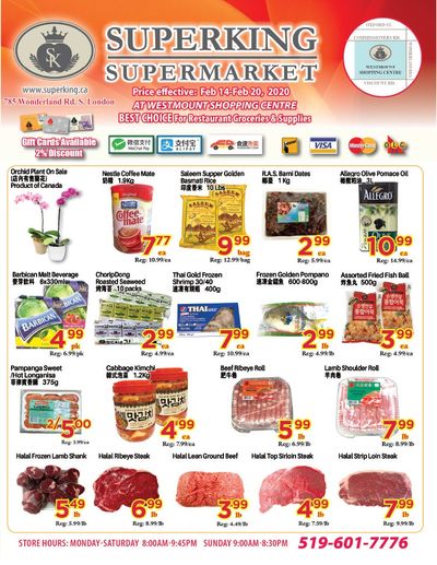 Superking Supermarket (London) Flyer February 14 to 20