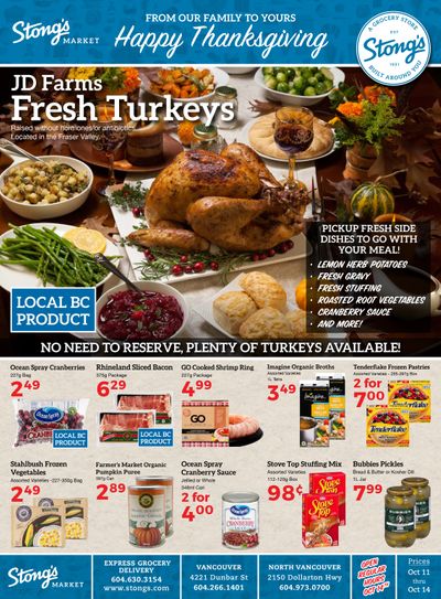 Stong's Market Flyer October 11 to 17