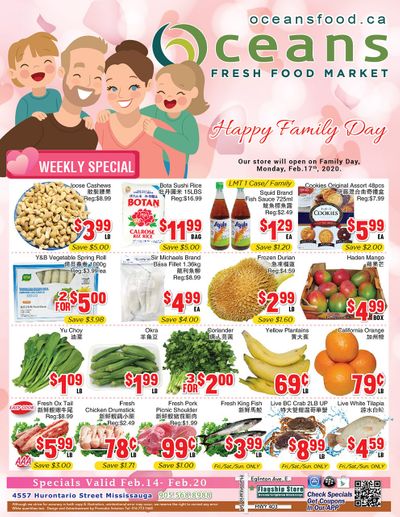 Oceans Fresh Food Market (Mississauga) Flyer February 14 to 20