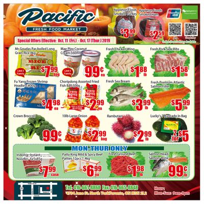 Pacific Fresh Food Market (North York) Flyer October 11 to 17