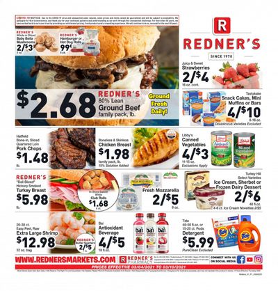 Redner's Markets Weekly Ad Flyer March 4 to March 10